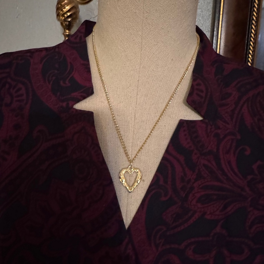 💕Gold Heart Pendant Necklace
